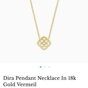 NWT Kendra Scott 18K Gold Vermeil Dira Necklace